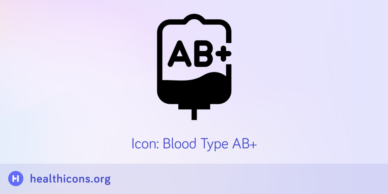 Icon Blood Type AB+