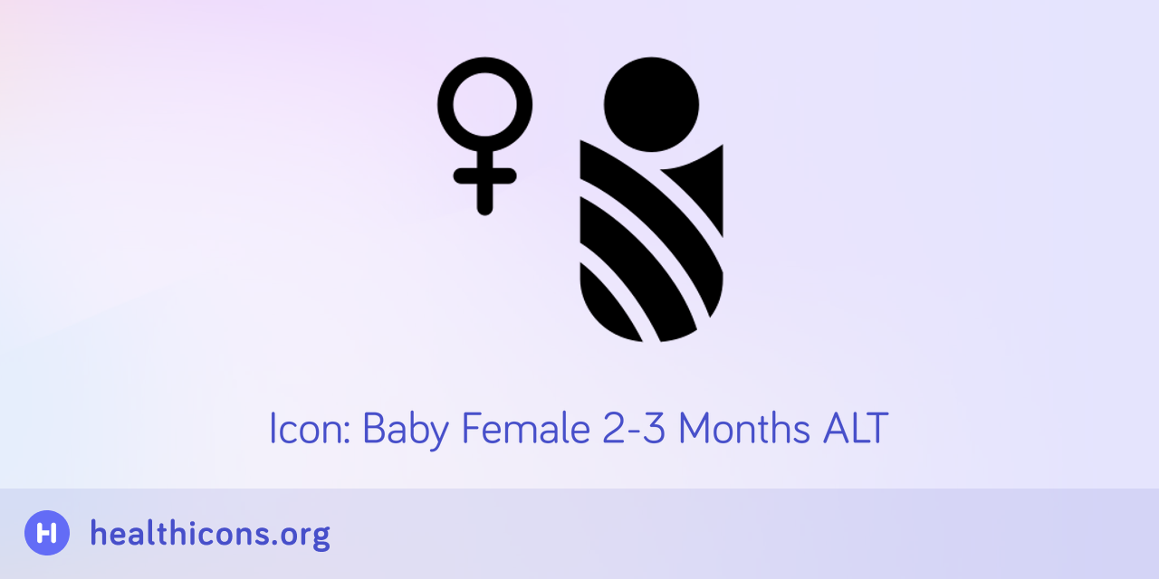 Icon: Baby Female 2-3 Months ALT