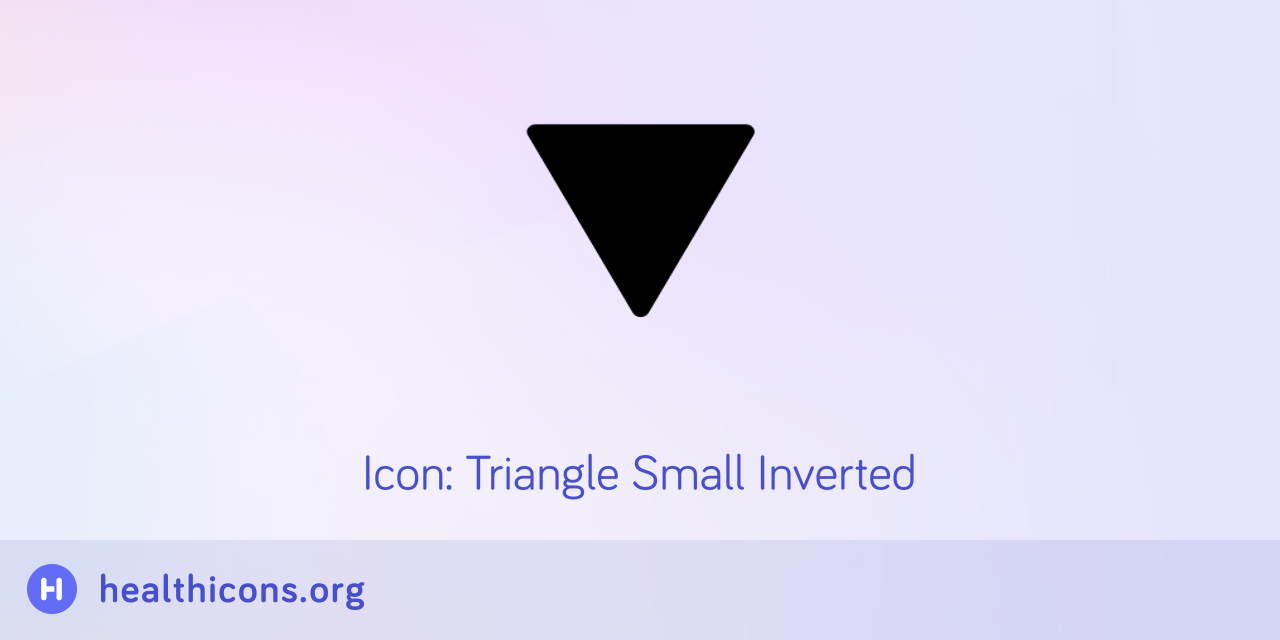 Icon: Triangle Small Inverted